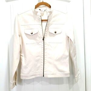 Cabi, Women’s White Denim jacket, Size Small